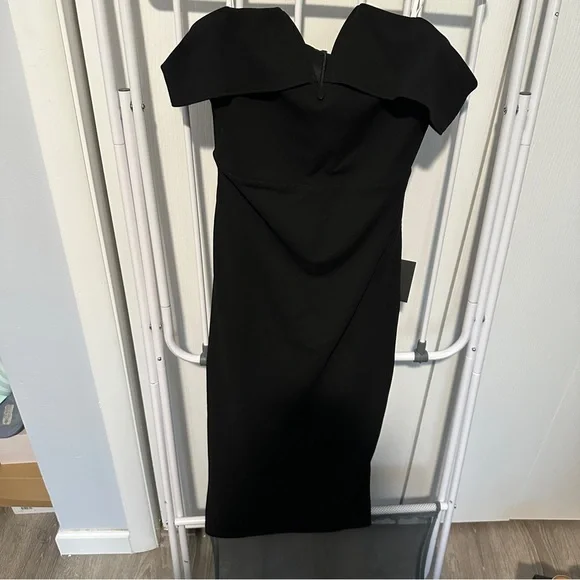 Lulu’s Black Bodycon Midi Dress - Picture 2 of 6